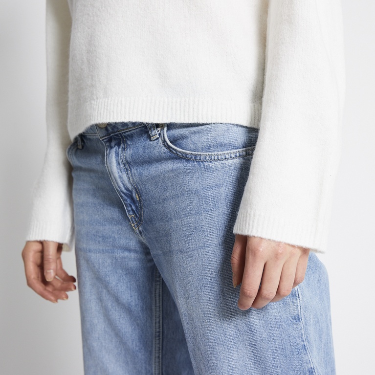 Basic knit sweater "Signe" Off white